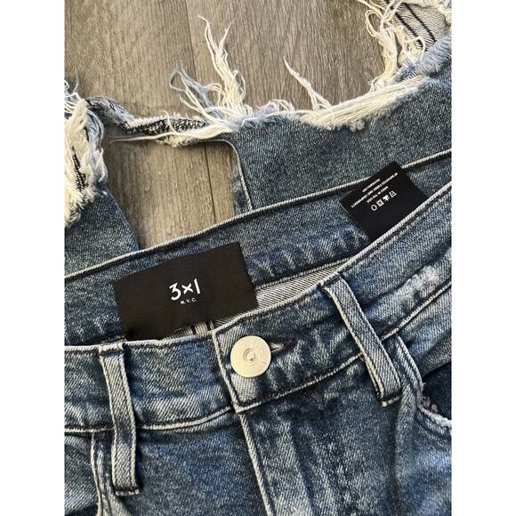 3x1 W3 Straight Authentic Cropped Jeans Size 29 Fringe Ankle - Picture 2 of 8